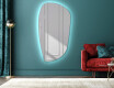 Specchio da bagno LED di forma irregolare I221