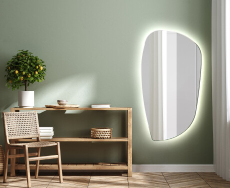 Specchio da bagno LED di forma irregolare I221 #2