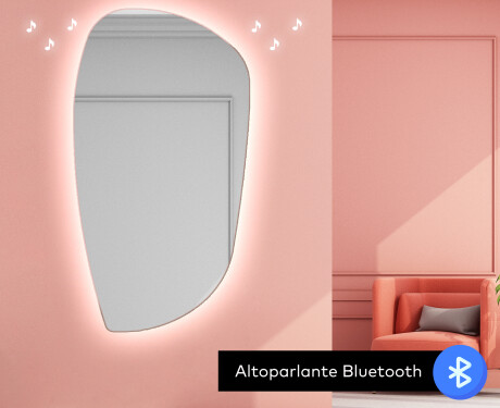 Specchio da bagno LED di forma irregolare I221 #7