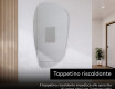 Specchio da bagno LED di forma irregolare I221 #8