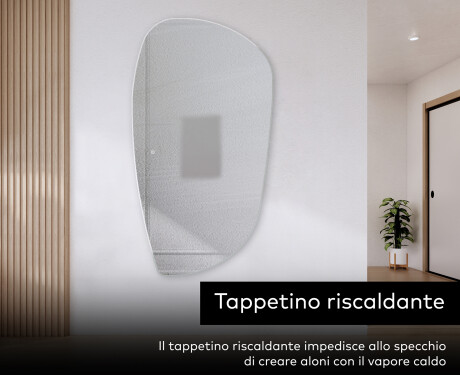Specchio da bagno LED di forma irregolare I221 #8