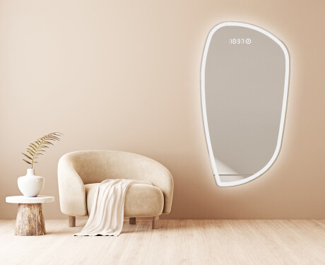 Specchio da bagno LED di forma irregolare I222 #4