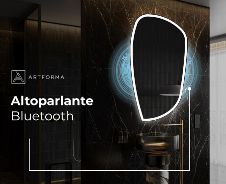 Specchio da bagno LED di forma irregolare I222 #5