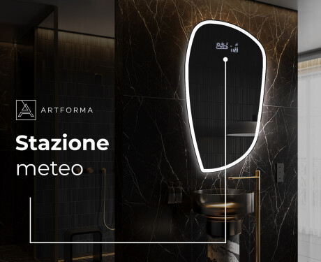 Specchio da bagno LED di forma irregolare I222 #6