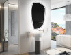 Specchio da bagno LED di forma irregolare I222 #9