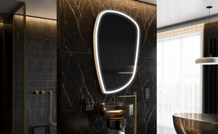 Specchio da bagno LED di forma irregolare I222