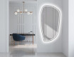 Specchio con luci grande da parete forme particolari I223 #5