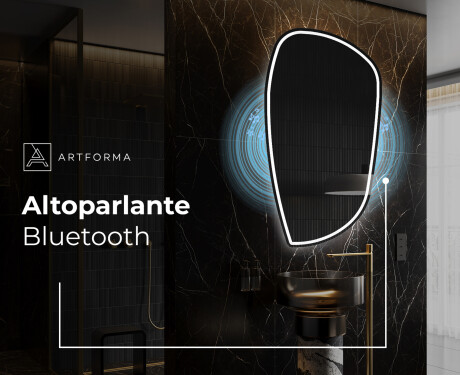 Specchio da bagno LED di forma irregolare I223 #5