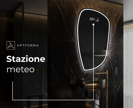 Specchio da bagno LED di forma irregolare I223 #6