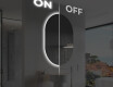 Ovale specchio moderno con luci LED - Verticale L229 #3