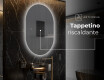 Ovale specchio moderno con luci LED - Verticale L229 #8