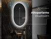 Ovale specchio moderno con luci LED - Verticale L230 #5