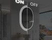 Ovale specchio moderno con luci LED - Verticale L231 #3