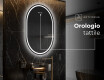 Ovale specchio moderno con luci LED - Verticale L231 #7