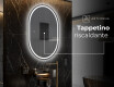 Ovale specchio moderno con luci LED - Verticale L231 #8