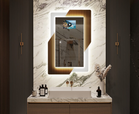 Specchio da parete rettangolare - Retro