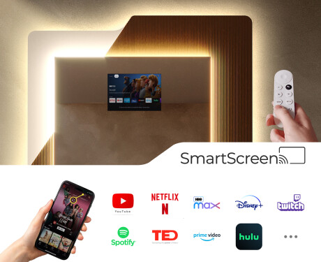 Specchio da parete rettangolare - Retro #4