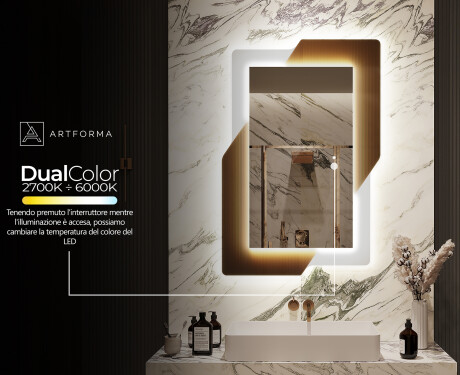 Specchio da parete rettangolare - Retro #10