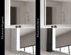 Moderno specchi LED per bagno con cornice - Superlight #6