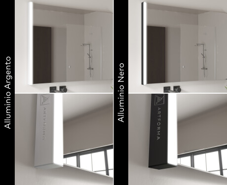 Moderno specchi LED per bagno con cornice - Superlight #6