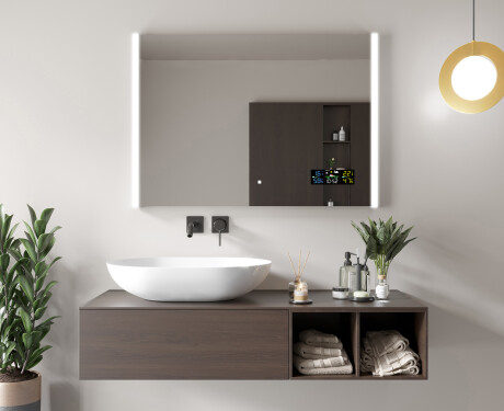 Moderno specchi LED per bagno con cornice - Superlight #12