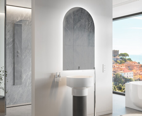 Specchio da bagno LED di forma irregolare Y221