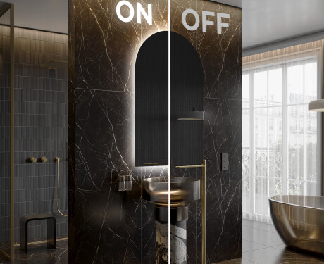 Specchio da bagno LED di forma irregolare Y221 #3