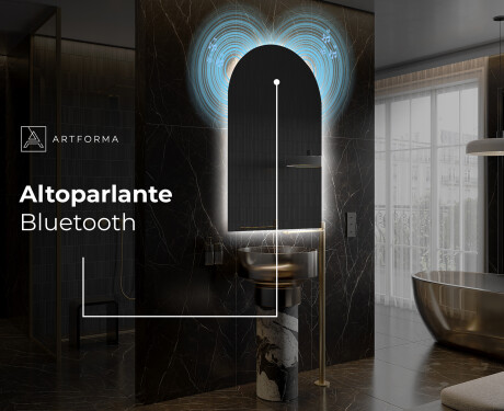 Specchio da bagno LED di forma irregolare Y221 #5