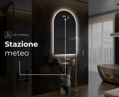 Specchio da bagno LED di forma irregolare Y221 #6