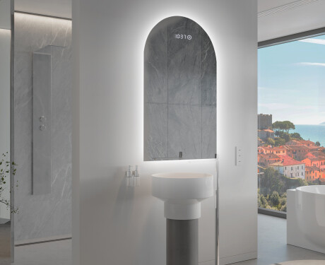 Specchio da bagno LED di forma irregolare Y221 #9