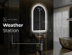 Specchio da bagno LED di forma irregolare Y222 #6