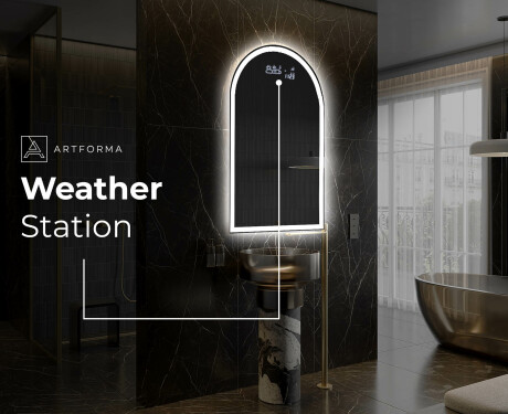 Specchio da bagno LED di forma irregolare Y222 #6