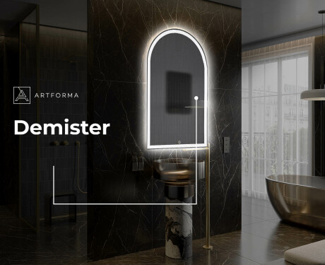 Specchio da bagno LED di forma irregolare Y222 #8