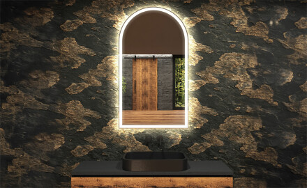 Specchio da bagno LED di forma irregolare Y222