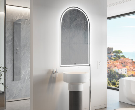 Specchio da bagno LED di forma irregolare Y223