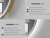 Specchio da bagno LED di forma irregolare Y223 #2