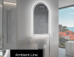 Specchio da bagno LED di forma irregolare Y223 #3