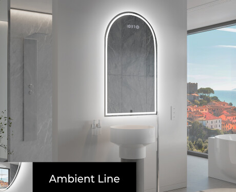 Specchio da bagno LED di forma irregolare Y223 #3