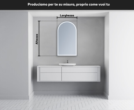 Specchio da bagno LED di forma irregolare Y223 #5