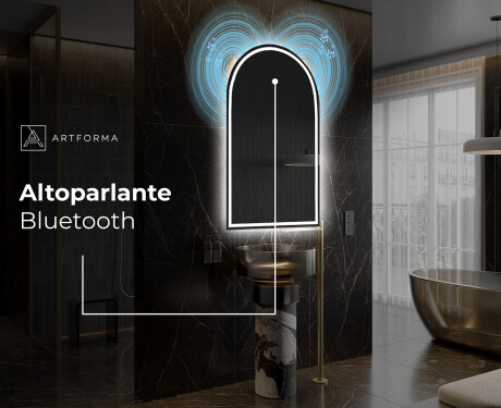 Specchio da bagno LED di forma irregolare Y223 #6
