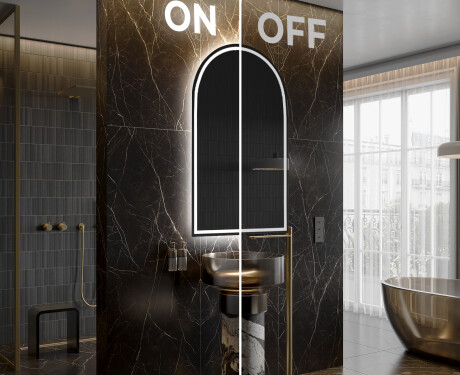 Specchio da bagno LED di forma irregolare Y223 #3