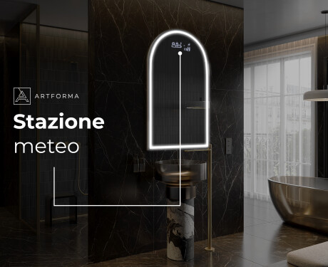 Specchio da bagno LED di forma irregolare Y223 #7