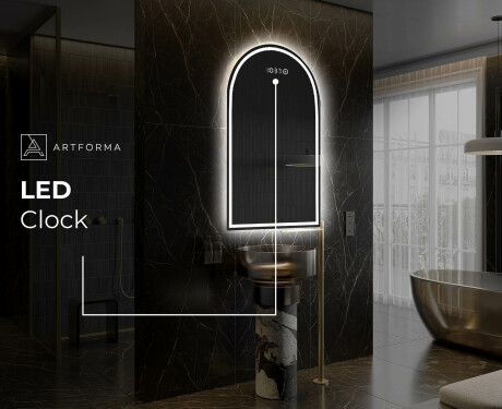 Specchio da bagno LED di forma irregolare Y223 #8