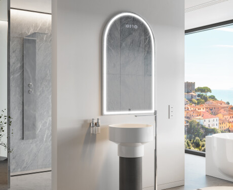 Specchio da bagno LED di forma irregolare Y223 #8