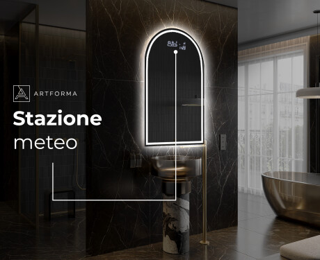 Specchio da bagno LED di forma irregolare Y223 #6