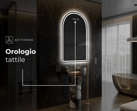 Specchio da bagno LED di forma irregolare Y223 #7
