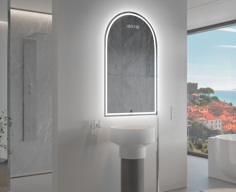 Specchio da bagno LED di forma irregolare Y223 #9