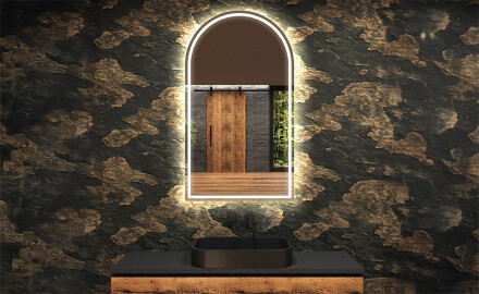 Specchio da bagno LED di forma irregolare Y223