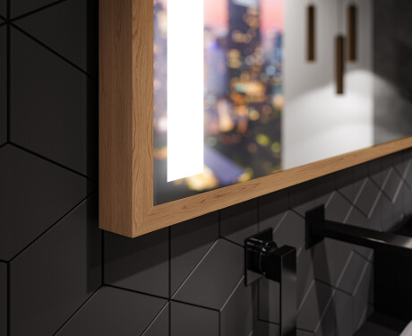 Specchio bagno LED con cornice - FrameLine L02 #3