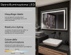 Rettangolare specchi con luci LED con cornice - FrameLine L11 #4